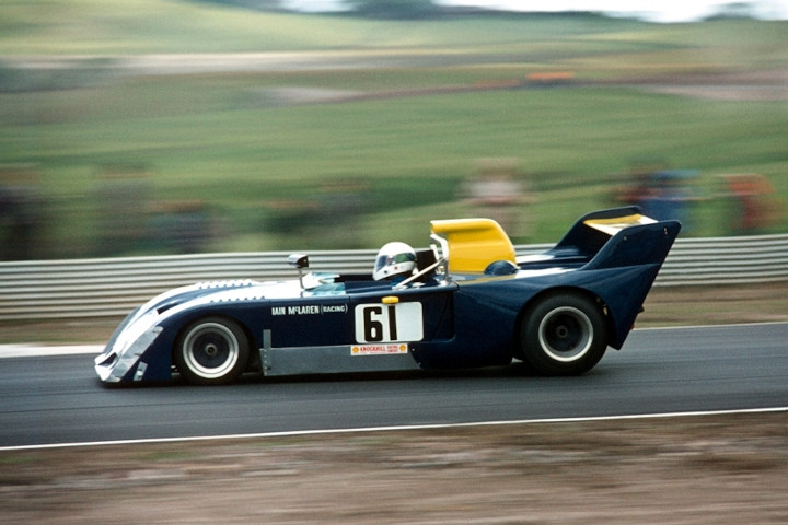 Classic F2 race car on track at Knockhill