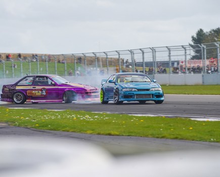 AE86 drifting at silverstone