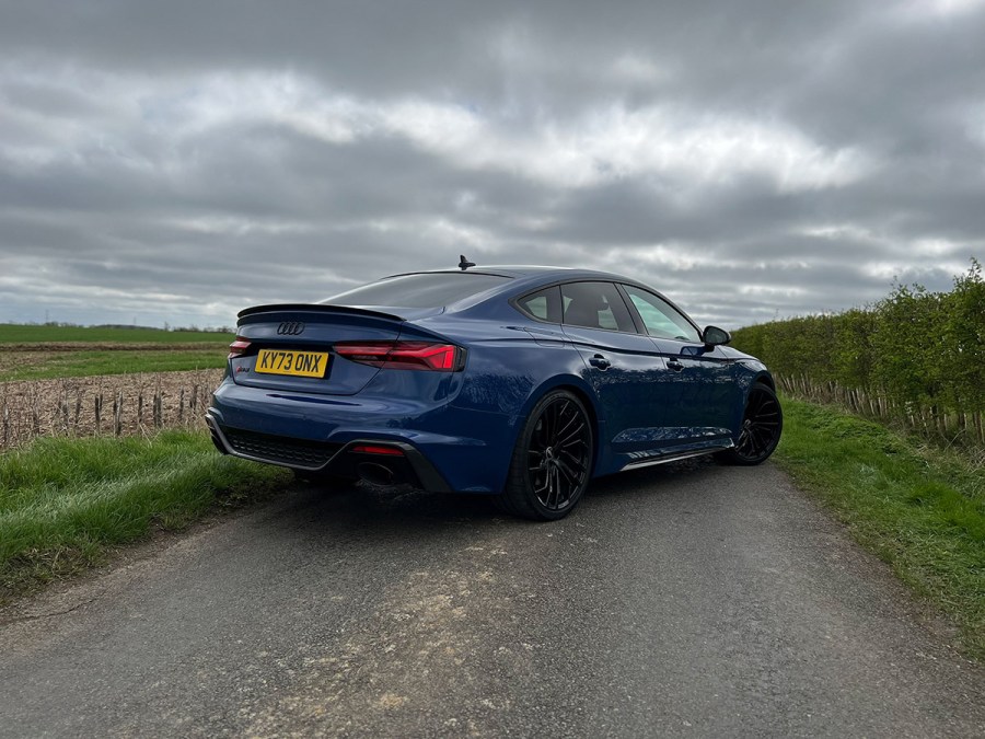 rear 3/4 shot of Audi RS5