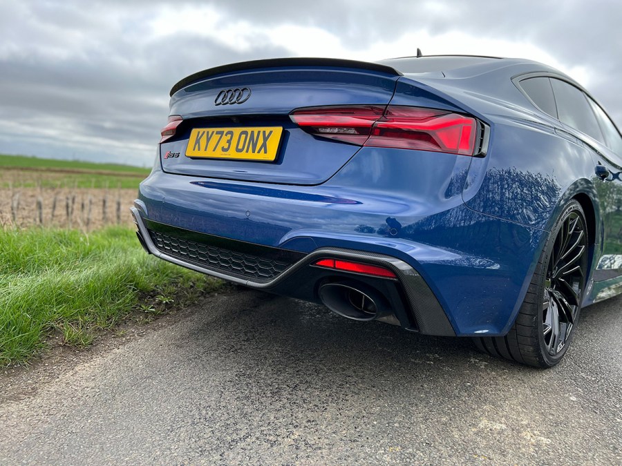close up of rear on rs5