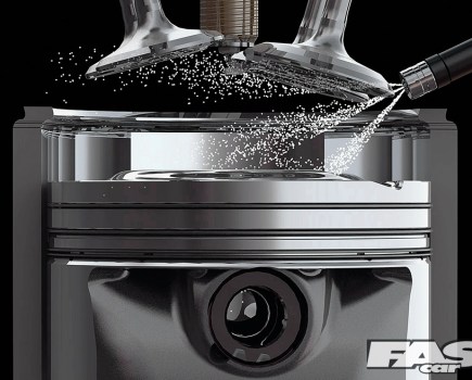 Close up of silver fast car air ratio control