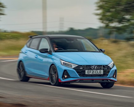 front of Hyundai i20N