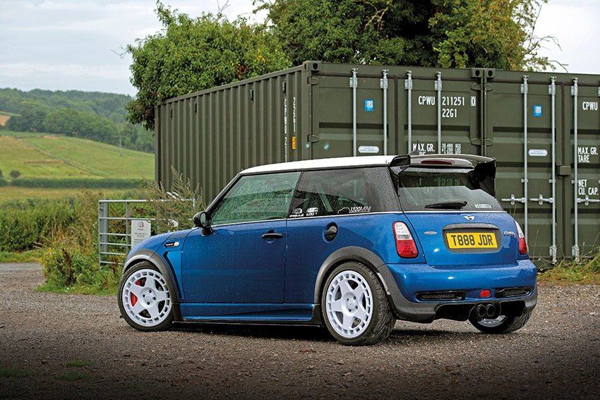 Rear shot of Mini Cooper S R53