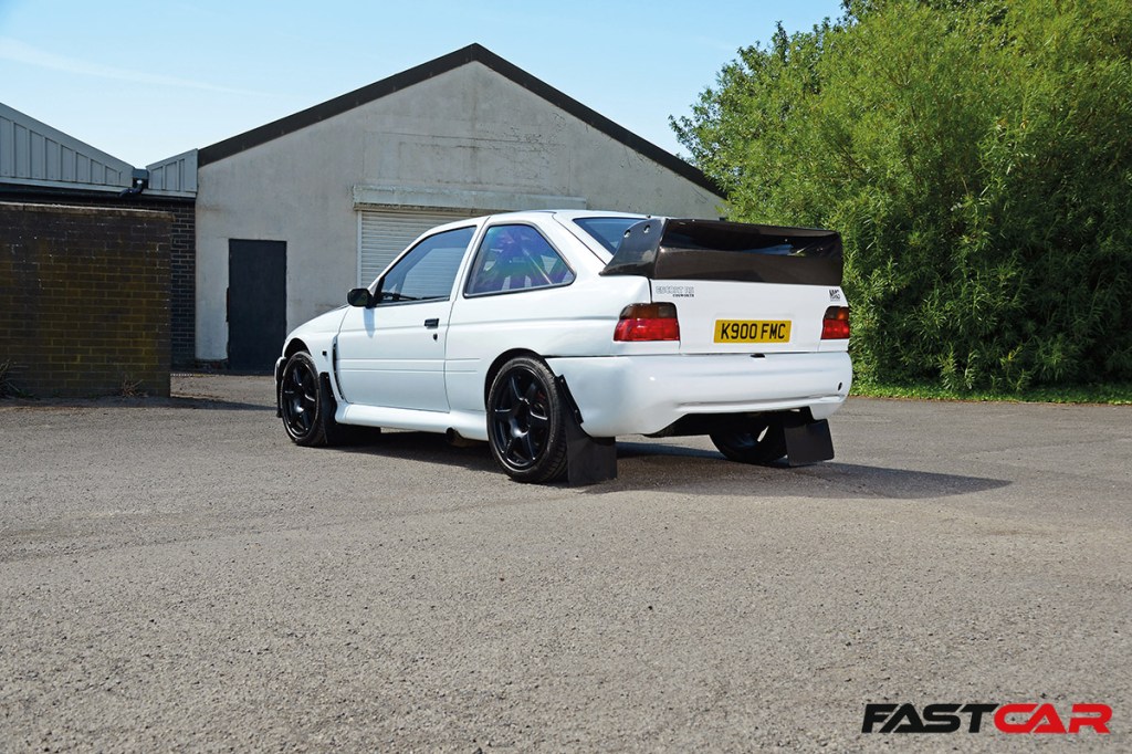 modified ford escort cosworth rear 3/4