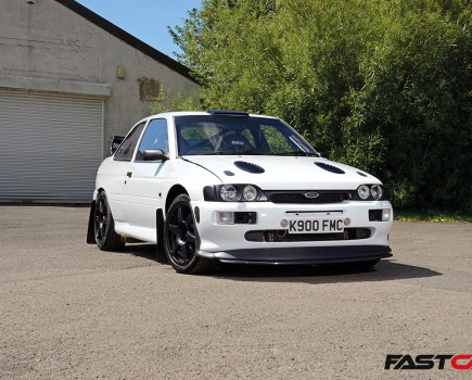 modified ford escort cosworth front 3/4