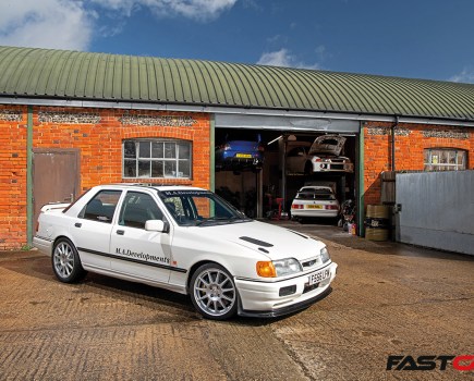 front 3/4 shot of Modified Ford Sierra Sapphire Cosworth