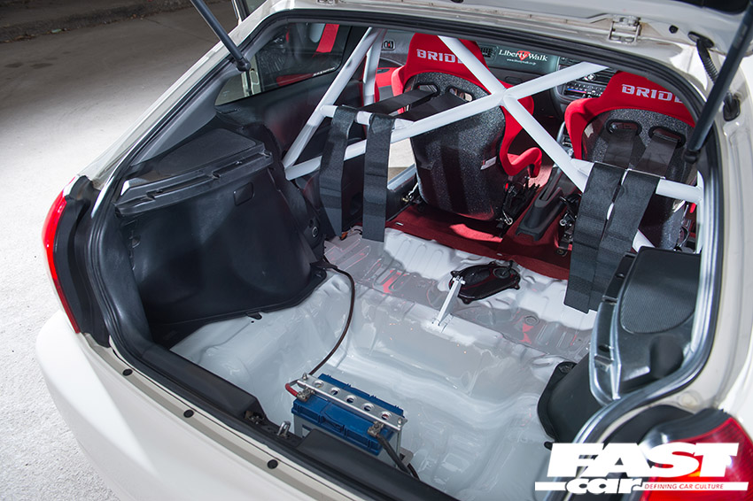 Ek9 with car battery in boot