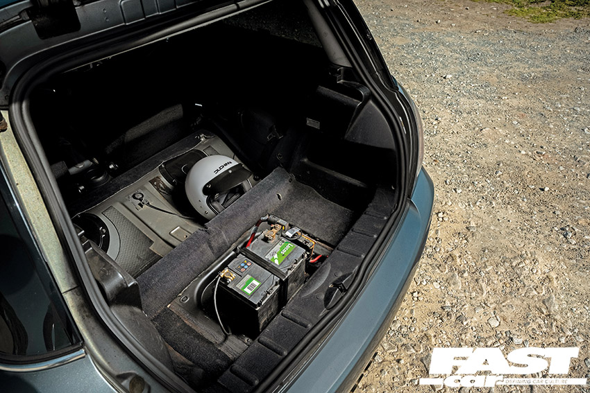 relocated battery