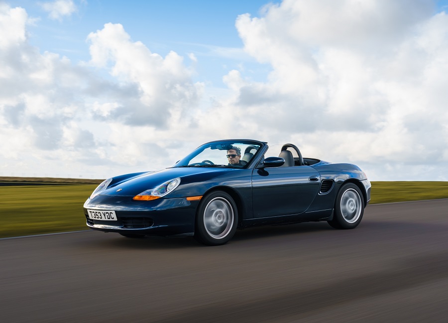 Porsche Boxster on track