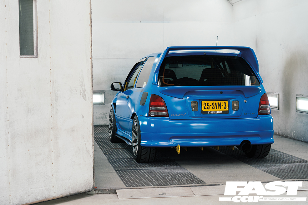 Toyota Starlet rear-profile