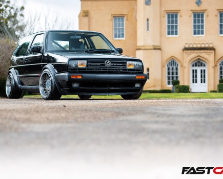 Tuned VW Golf Mk2 front 3/4